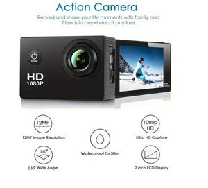 Camara de Acción 1080P Full HD