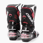 Botas de motocicleta con protección para los pies, Botas de carreras profesionales de alta velocidad para motorista, Botas de microfibra para hombre, Botas de carreras para Moto