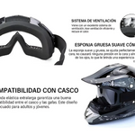 Goglesss Motocross Gafas Tacticas Anti Niebla (2 PARES)