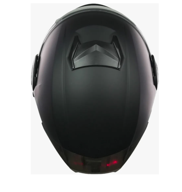 Casco Negro Certificado Luz Led Abatible Ns Moto Dot Xbull