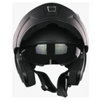 Casco Negro Certificado Luz Led Abatible Ns Moto Dot Xbull