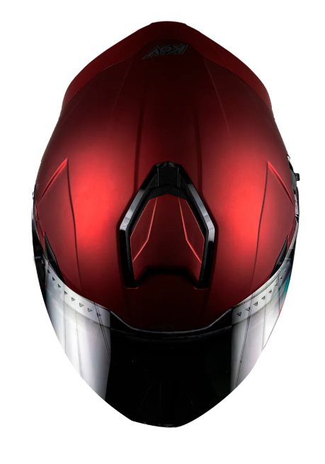 Casco Kov Orion Rojo Led  + Mica Extra