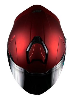 Casco Kov Orion Rojo Led  + Mica Extra