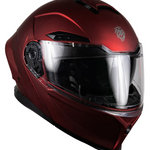 Casco Kov Orion Rojo Led  + Mica Extra