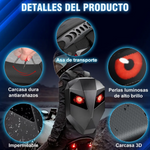 Mochila Impermeable Moto Con Ojos Led Para Casco