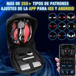 Mochila Impermeable Moto Con Ojos Led Para Casco