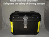 Maletero para Motocicleta de 4 Estaciones, Material Plástico PP, 45L/11.89 Galones, Capacidad Bolsa Equipaje, almacenamiento, Ropas y Accesorios