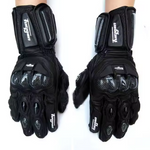 Guantes de moto de cuero genuino para hombre AFS6 AFS10 AFS18 guantes de protección transpirables para Motocross