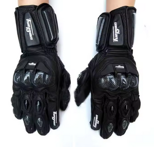Guantes de moto de cuero genuino para hombre AFS6 AFS10 AFS18 guantes de protección transpirables para Motocross