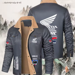 Chaqueta de calentamiento de algodón grueso para hombre con logotipo de motocicleta Honda: una chaqueta de hombre transpirable y protectora solar