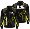 Nueva chaqueta con estampado Kawasaki para hombre, chaqueta informal para motocicleta, chaqueta de carreras para ciclismo al aire libre, ropa deportiva Kawasaki