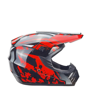 Casco Para Moto Motocross Certificado Dot Con Gafas y Guantes