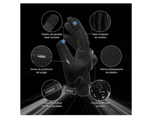 Guantes Proteccion Pantalla Táctil De Dedo Para Motocicleta (2 PARES)