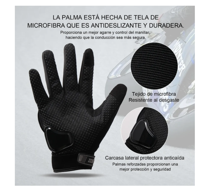 Guantes Proteccion Pantalla Táctil De Dedo Para Motocicleta (2 PARES)