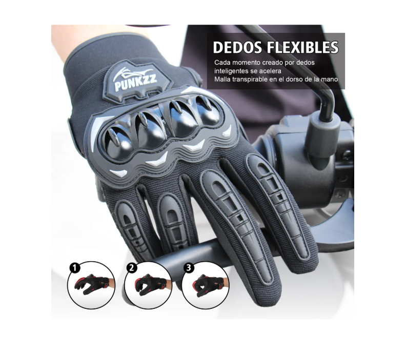 Guantes Proteccion Pantalla Táctil De Dedo Para Motocicleta (2 PARES)