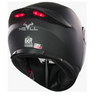 Casco Negro Certificado Luz Led Abatible Ns Moto Dot Xbull
