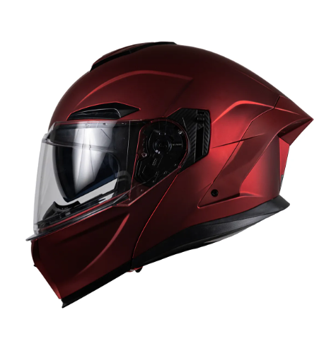 Casco Kov Orion Rojo Led  + Mica Extra