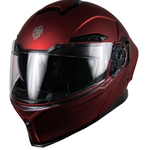 Casco Kov Orion Rojo Led  + Mica Extra