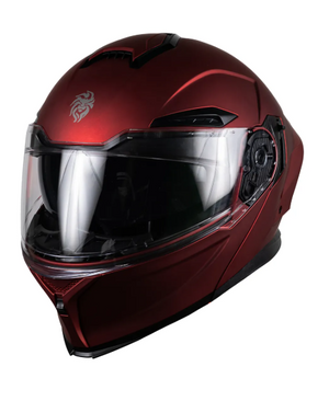 Casco Kov Orion Rojo Led  + Mica Extra