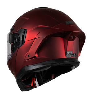Casco Kov Orion Rojo Led  + Mica Extra