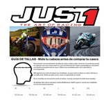 Casco Just1 J39 Stars Motocross Enduro Rj/az/bco