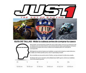 Casco Just1 J39 Stars Motocross Enduro Rj/az/bco
