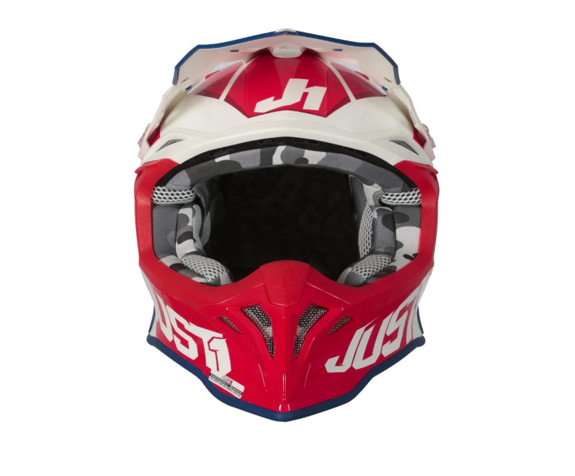 Casco Just1 J39 Stars Motocross Enduro Rj/az/bco