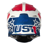 Casco Just1 J39 Stars Motocross Enduro Rj/az/bco