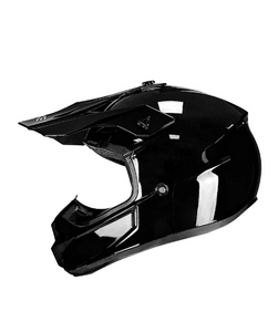 Casco De Motocross Con Certificación Dot Protección Negro Solido