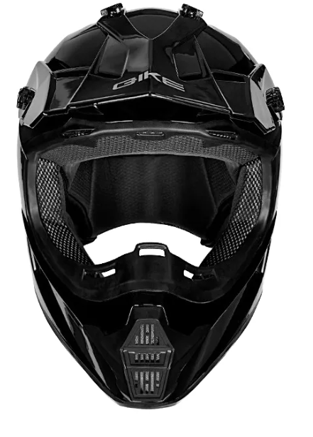 Casco De Motocross Con Certificación Dot Protección Negro Solido