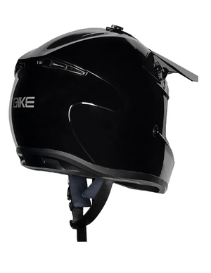 Casco De Motocross Con Certificación Dot Protección Negro Solido