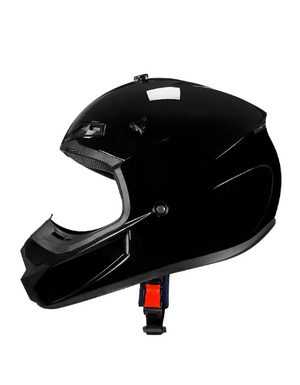 Casco De Motocross Con Certificación Dot Protección Negro Solido