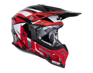Casco Just1 J39 Revolution Motocross Enduro Rojo/blanco