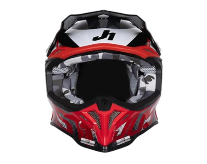 Casco Just1 J39 Revolution Motocross Enduro Rojo/blanco