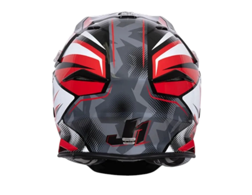 Casco Just1 J39 Revolution Motocross Enduro Rojo/blanco