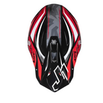 Casco Just1 J39 Revolution Motocross Enduro Rojo/blanco