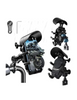 X-stars soporte porta celular para moto y bicicleta base amortiguador antirrobo color negro