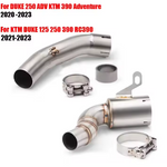 Para DUKE 125 250 390 Adventure RC390 2020 - 2023 sistema de escape de motocicleta silenciador modificado Moto 51mm tubo de enlace medio delantero