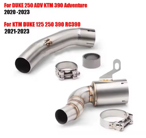 Para DUKE 125 250 390 Adventure RC390 2020 - 2023 sistema de escape de motocicleta silenciador modificado Moto 51mm tubo de enlace medio delantero