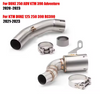 Para DUKE 125 250 390 Adventure RC390 2020 - 2023 sistema de escape de motocicleta silenciador modificado Moto 51mm tubo de enlace medio delantero