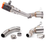 Para DUKE 125 250 390 Adventure RC390 2020 - 2023 sistema de escape de motocicleta silenciador modificado Moto 51mm tubo de enlace medio delantero