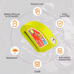 Candado de seguridad con alarma para bicicleta y motocicleta