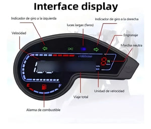 Tablero digital para moto Xr150, Xr190, Dm150, Dm200, Dm250