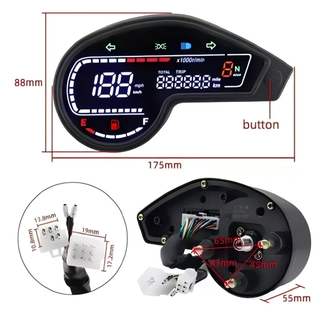 Tablero digital para moto Xr150, Xr190, Dm150, Dm200, Dm250