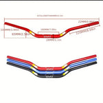 Manillar de Aluminio Premium de 1 1/8 Pulgada Adecuado para KTM, CRF, EXC, SXF, YZF, XCF, DRZ con Diseño Duradero para Motos de Tierra y Todo Terreno, con Detalles Amarillos