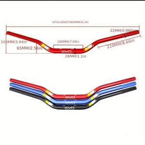 Manillar de Aluminio Premium de 1 1/8 Pulgada Adecuado para KTM, CRF, EXC, SXF, YZF, XCF, DRZ con Diseño Duradero para Motos de Tierra y Todo Terreno, con Detalles Amarillos