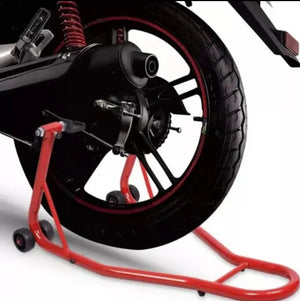 Juego Universal de Soporte de Elevación Delantero y Trasero para Motocicletas, Combo de Soporte de Brazo Oscilante para Motocicletas Deportivas, Construcción de Acero Pesado