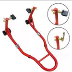 Juego Universal de Soporte de Elevación Delantero y Trasero para Motocicletas, Combo de Soporte de Brazo Oscilante para Motocicletas Deportivas, Construcción de Acero Pesado