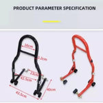 Juego Universal de Soporte de Elevación Delantero y Trasero para Motocicletas, Combo de Soporte de Brazo Oscilante para Motocicletas Deportivas, Construcción de Acero Pesado